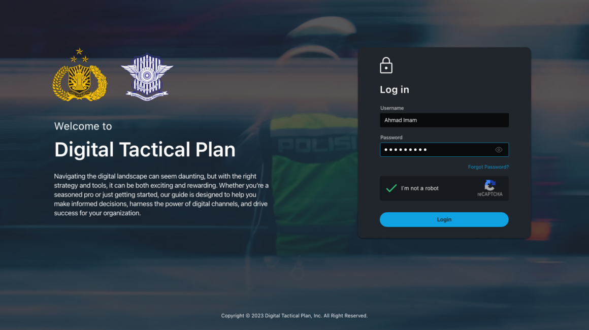 01 -02 - Login Sistem Simulasi Operasi Kepolisian